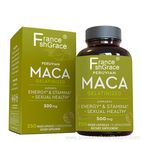 maca root Tongkat Ali Ginseng strength maca capsules